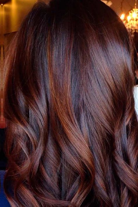 TOP Stylish and Cute Hair Colors ★ See more: http://lovehairstyles.com/stylish-cute-hair-colors/ Hairspray Live, Rambut Brunette, Cute Hair Colors, Hair Color Caramel, Brunette Balayage, Chocolate Hair, Caramel Hair, Red Highlights, Salon Ideas