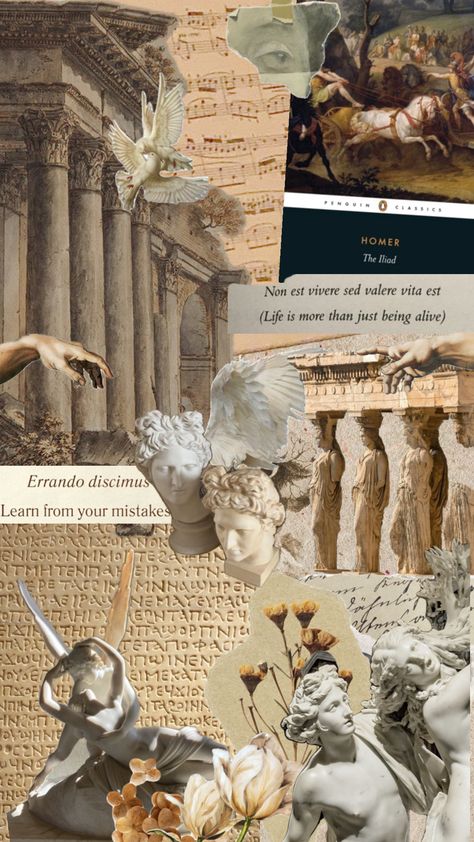 #fyp #fypshuffle #aestheticboard #aesthetic #vintage #vibes #wallpaper #books #art #quotes #greekmythology #greek #mythology #secondshuffle #ancientgreece #history #academia #academiaaesthetic #academiaesthetic Ancient History Wallpaper, Ancient Greece Aesthetic, Greece Wallpaper, History Wallpaper, History Journal, Wallpaper Books, Vibes Wallpaper, Greek History, Penguin Classics