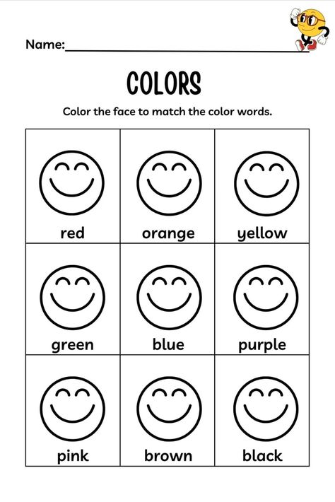 Learn Colours Preschool, Colour Worksheets Preschool, Learning Colours With Toddlers, Colours Name Worksheet, Colours Worksheet For Kindergarten, Colours For Kids Worksheet, Colour Worksheet For Preschoolers, Colours Worksheet For Kids, Colour Worksheet