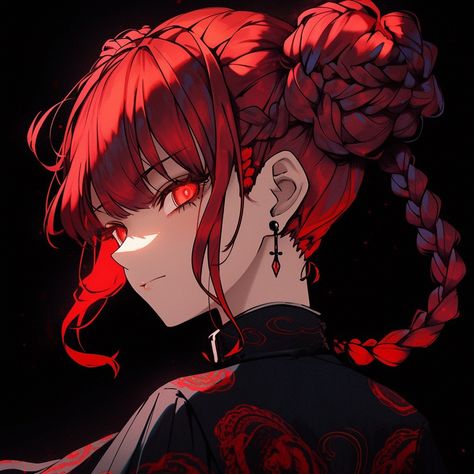 Red Anime Characters, Crazy Anime Characters, Anime Red Aesthetic, Makima Fan Art, Red Anime Aesthetic, Anime Red Hair, Japon Illustration, Spotify Apple, 영감을 주는 캐릭터