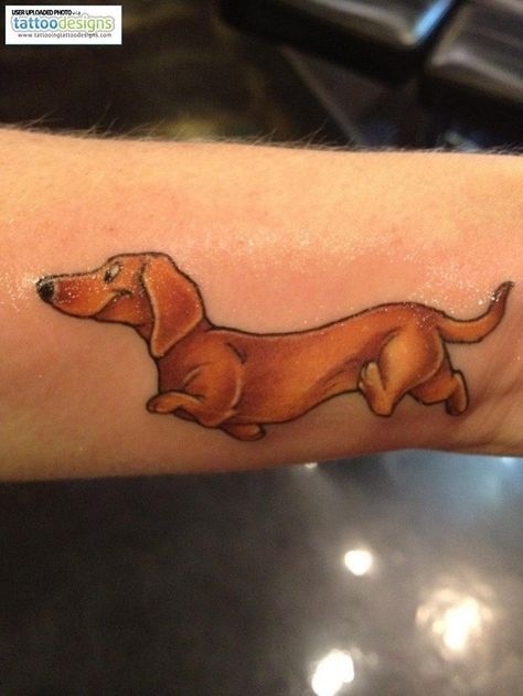 If you are a dachshund lover and want to have a dachshund tattoo. These are coolest dachshund tattoo you should choose. Source: BuzzSharer Dachshunds Dachshund Sayings, Basset Hound Tattoo, Doxie Tattoo, Daschund Tattoo, Arte Dachshund, Dachshund Stuff, Dachshund Tattoo, Tattoo Dog, Maggie Mae