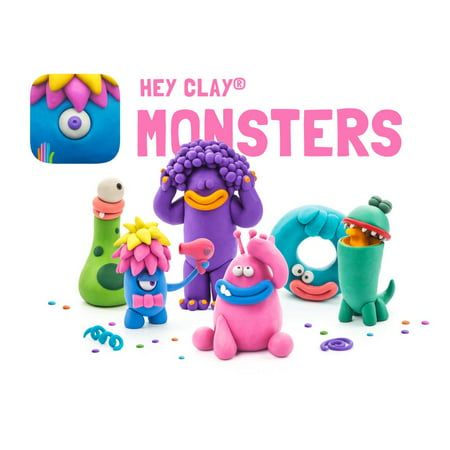 Download the app, follow the step-by-step instructions and use the 18 cans of colorful clay to build 6 unique monster figurines. As kids create, they learn useful techniques Pretty soon they can't wait to try inventing their own amazing creatures! Clay is lightweight, non-sticky, non-toxic and stain-free. Explore spheres, cylinders, facial features, textures and more. Become a professional clay artist! Color: Multicolor. Clay Monsters, Sculpting Tools, Clay Moulding, Clay Artist, 3d Figures, Monster Characters, Kids Create, Cute Monsters, Magical World