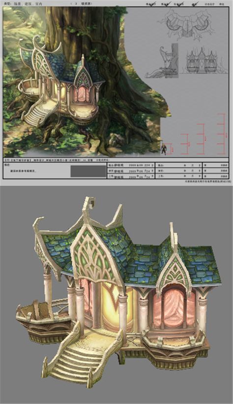 Game Model Arena - Boise - Elf Cottage  light elves  -03 01. 3D model of a building. #ancient #animal #building #cabin #car #cartoon #castle #china #city #dam #electronic #ferry #fiction #forest #furniture #game #hell #hotel #immortal #magic #pier #plant #religion #restaurant #science #sky #store #technology #trees #water Light Elves, Elf City, Elven City, Forest Furniture, Map Inspiration, Clay Mushroom, Dark Elves, Cottage Lighting, Build Inspiration