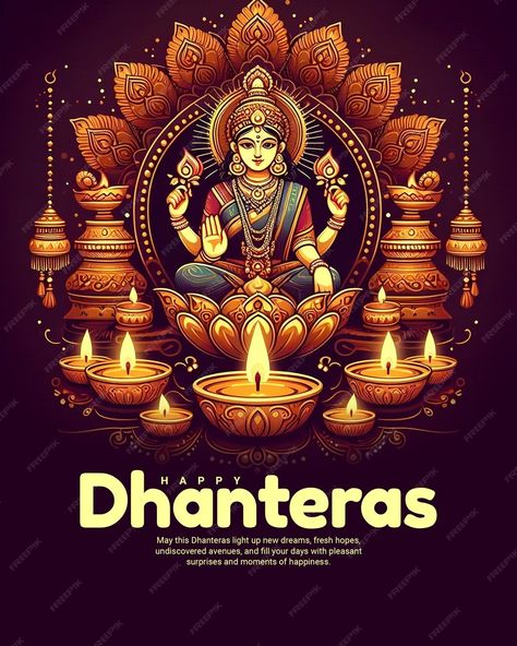 Happy Dhanteras and Dhanatrayodashi with Diwali celebration Social Media Post Template Banner | Premium AI-generated PSD Dhanteras Poster, Dhanteras Post, Dhanteras Images, Space Phone Wallpaper, Happy Dhanteras, Social Media Post Template, Diwali Celebration, Free Business Card Mockup, Business Card Maker