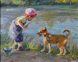 Vladimir Gusev, artist - buy painting, print of artist Vladimir Gusev Fisherman Painting, Photography Illustration, Image Illustration, The Eye, The Artist, Art Photography, Fishing, Illustrations, Canvas