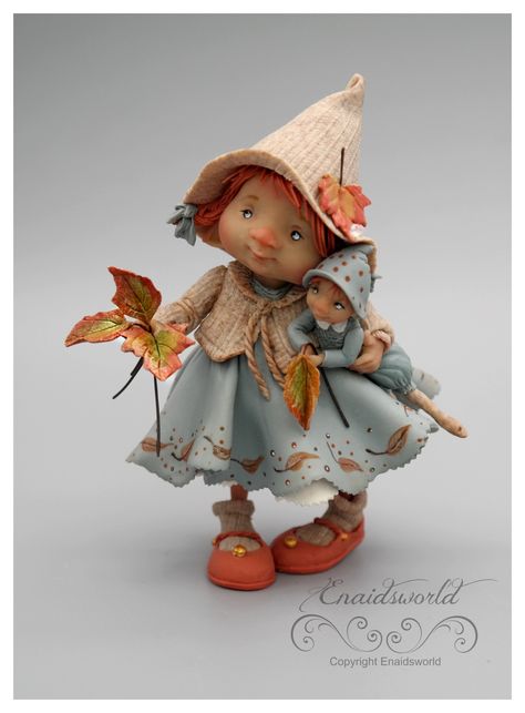 shop | enaidsworld Polymer Clay Fairy, Vintage Png, Elves And Fairies, Clay Fairies, Teddy Bear Doll, Fairy Garden Decor, Elf Doll, Baby Fairy, Ooak Art Doll