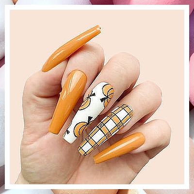 Thanksgiving Nails - Looking for some great deals from the leading brands, look no further. Click to visit TODAY! Pour Decisions, Holloween Nails, Yellow Nail, Simple Fall Nails, Kiara Sky, Halloween Acrylic Nails, Pumpkin Nails, Fall Acrylic Nails, Thanksgiving Nails