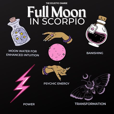 Witch Notes, Witch Info, Moon Phrases, Full Moon In Scorpio, Scorpio Szn, Divination Witch, Goddess Selene, Moon In Scorpio, Taurus Season