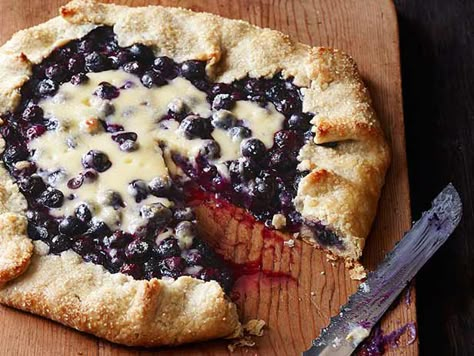 Blueberry Cheesecake Galette Recipe : Food Network Kitchen : Food Network - FoodNetwork.com Cheesecake Galette, Blueberry Galette, Galette Recipe, Blueberry Pie, Blueberry Recipes, Blueberry Cheesecake, Köstliche Desserts, Key Lime, Decadent Desserts