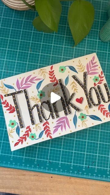 Renuka Thyagarajan • California on Instagram: "This special card is for my darling daughter Gayatri. I've used all her favorite colors in the card and her fav song in this reel. Thank you for being such a wonderful child. You made my Mother's Day so so special. I love you beyond measure ❤️😘

#thankyou #thankyoucards #iloveyou #daughters #mothersday #watercolors #brushlettering #handlettering #watercolorandgouache #watercolorpencils #watercolours #handmadecards #reelitfeelit #reelsinstagram #reels #reelkarofeelkaro #artvideo #artreels #instagood #instadaily" Fav Song, My Darling, Watercolor Pencils, Special Cards, Brush Lettering, You Make Me, Mother’s Day, Hand Lettering, Favorite Color