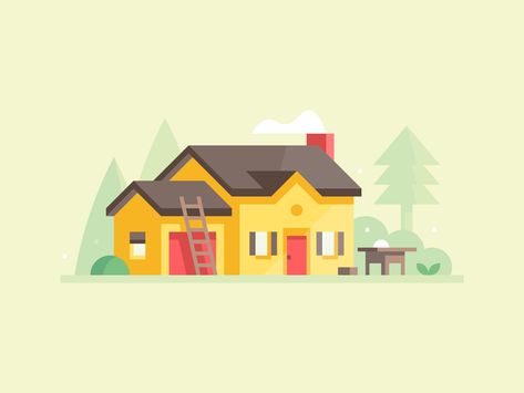 Browse thousands of House images for design inspiration | Dribbble Alex Pasquarella, Real Estate Landing Pages, Lion Games, House Images, Zbrush Character, Credit Karma, Water Logo, Flat Design Illustration, House Illustration