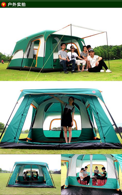 Bedroom Tent, Rain Sleep, Ultralight Camping, Tent Material, Best Tents For Camping, Big Tents, Green China, Waterproof Tent, Cool Tents