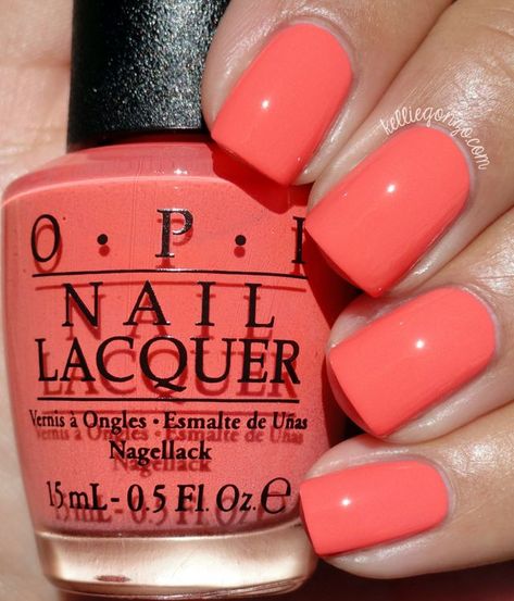 Sns Summer Nail Colors 2023, Opi Swatches, Mommy Clothes, Best Summer Nail Color, Nail Polish Colors Summer, Opi Gel Nails, Opi Nail Colors, Fab Nails, Orange Nail