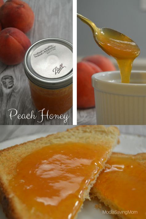 Overripe Peaches Recipes, Canning Apples, Peach Honey, Peach Butter, Peach Jelly, Canning Peaches, Apple Butter Recipe, Pickles Recipe, Peach Preserves