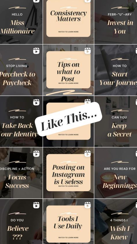 How to totally transform 👇 your Instagram feed with Reels Covers #reelscover #reelsinstagramideas #reelscoverdesign #reelscoverinstagramideas Reel Cover, Modern Marketing, Marketing Advice, Website Redesign, Styled Stock Photos, Marketing Template, Photographer Branding, Female Entrepreneurs, Cover Pics