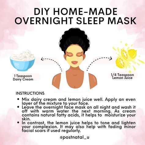 Here's one of the overnight face masks that you can easily prepare at home and give you a glowing morning look. . . . . . . . . . . #PostNatalU #AntiAgingTips #FaceMask #SkinTips #HealthTips #SkinCareTips #FaceMask #OvernightFaceMask #HomeMadeFaceMask Overnight Face Mask For Glowing Skin, Diy Overnight Face Mask, Facial Scars, Overnight Face Mask, Hair Salon Interior, Skin Care Routine Order, Glowing Skin Mask, At Home Face Mask, Homemade Mask