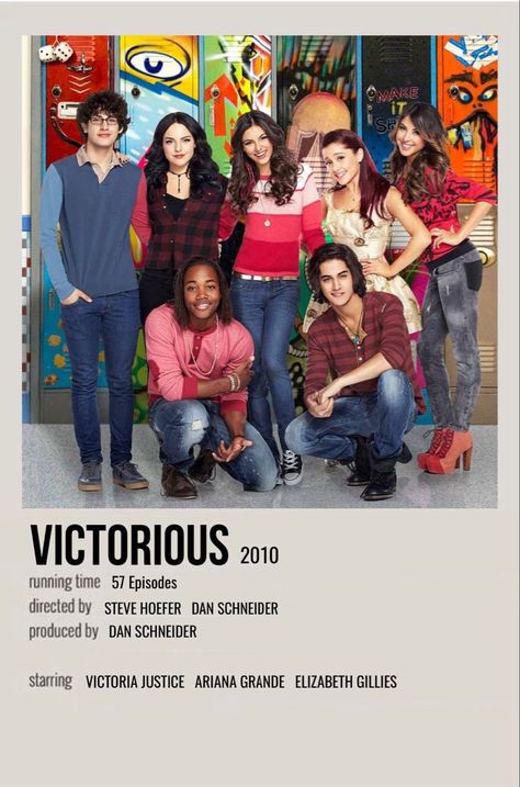 American Movie Poster, Victorious Movie Poster, Victorious Poster, Victorious Show, The Weeknd Album Cover, American Horror Story Characters, Hollywood Arts, The Weeknd Albums, Dan Schneider