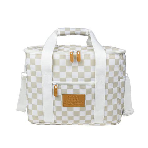 Local Beach Beach Essentials, Cooler Bag, Beach Picnic, Checkered Pattern, Folded Up, Cute Bag, Travel Gear, Beach Day, Travel Bags