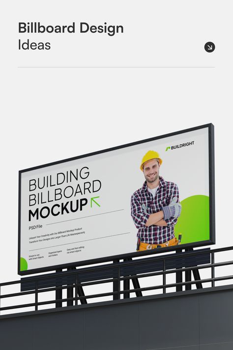 Outdoor Billboard Design Ideas Mockup Billboard Design Ideas, Billboard Mockup, Marketing Presentation, Billboard Design, Outdoor Advertising, Mockup Psd, Mockup, Design Ideas, Graphic Design