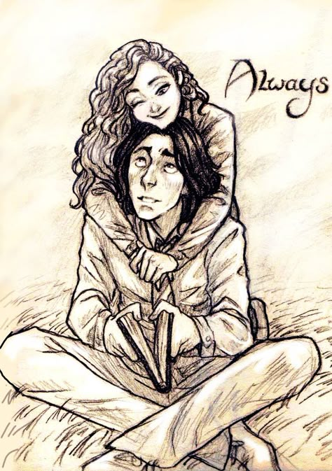 Snape And Lily Fan Art, Severus Snape Lily Evans, Severus Snape Hermione Granger, Severus And Lily, Snape Hermione, Severus Snape Art, Snape Snape Severus Snape, Snape And Hermione, Snape And Lily