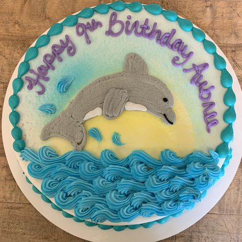 Dolphin birthday cake Dolphin Themed Birthday Cake, Dolphin Birthday Cake Ideas, Birthday Cake Dolphin, Dolphin Cakes For Kids, Dolphin Cake Birthday, Dolphin Birthday Party Ideas, Dolphin Cake Ideas, Dolphins Cake, Dolphin Birthday Party