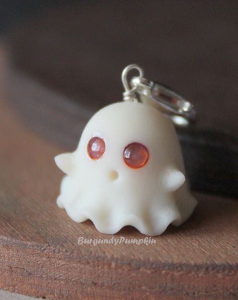 Fimo Halloween, Polymer Clay Kunst, Crea Fimo, Dark Ghost, Clay Halloween, Polymer Clay Halloween, Halloween Clay, Polymer Clay Kawaii, ดินปั้น Polymer Clay