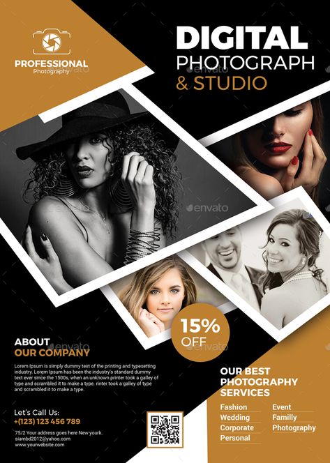 Photography Flyer Templates #Photography, #Flyer, #Templates Free Photography Templates, Photographer Flyers, Brochure Examples, Photography Brochure, Company Letterhead, Graphic Design Jobs, Flyers Design, Flyer Design Layout, Business Poster