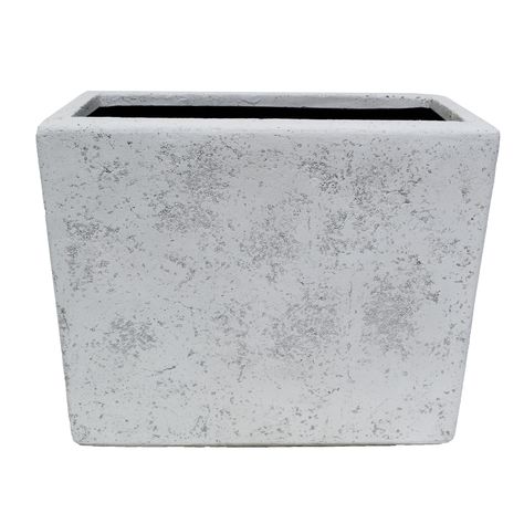 Perfect for urban patio décor, this deck box planter has the look and feel of rough concrete but without the weight. Handmade using a strong, resin-free, composite blend of minerals and reinforced with fiber matting, this planter will definitely stand the test of time. Origin 21 Extra Large (65+-Quart) 21-in W x 19.75-in H White Mixed/Composite Deck Box Planter | PC7880NDT Indoor Outdoor Deck, Urban Patio, Deck Planter Boxes, Window Box Plants, Outdoor Urns, Planter Bench, Modern Deck, Composite Deck, Trough Planters