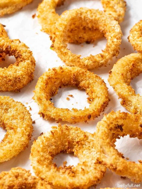 Fried Onion Rings, Baked Onion Rings, Homemade Onion Rings, Fried Bread Recipe, Onion Rings Recipe, Baked Onions, Yum Yum Sauce, Flour Scoop, Fry Bread