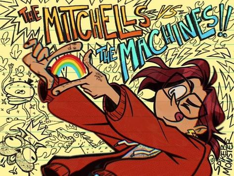 The Mitchells Vs The Machines, Mitchells Vs The Machines, Katie Mitchell, Movies And Series, Character Design Animation, Cartoon Movies, Simple Doodles, The Machine, Movie Characters