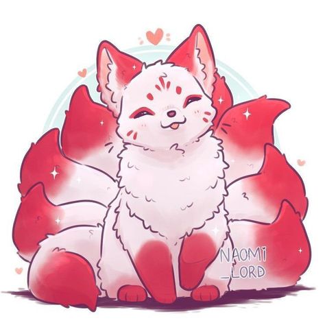 Cute Fox Drawing, Pet Anime, Arte Do Kawaii, 강아지 그림, Cute Kawaii Animals, Mythical Animal, Cute Fantasy Creatures, Cute Animal Drawings Kawaii, Creature Drawings