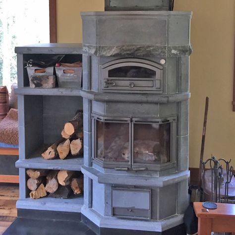 Kitchen Fireplaces, Masonry Heaters, Masonry Heater, Fireplace Gallery, Masonry Fireplace, Wood Stove Fireplace, Wood Oven, House Details, Kitchen Fireplace