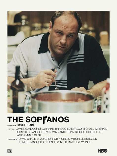 This is my first attempt at creating the now infamous minimalist poster style. I really wanted a 'Sopranos' one for my wall, but couldn't find one online; so I decided to make one myself, feel free to download, use and print this. I will continue to make more in the future, drop some suggestions for me. Please credit me if you're sharing this on other media platforms or repinning. :) All credit goes to: Andrew Kwan and majaaplb for the inspiration in poster style and art. The Sopranos Minimalist Poster, Sopranos Dinner, Sopranos Poster Art, The Sopranos Poster, Sopranos Poster, The Sopranos, Tony Soprano, Album Art Design, Movie Posters Minimalist