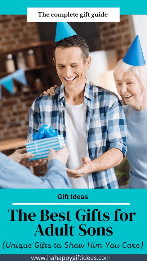 Gifts for Adult Sons: 24 Unique Gifts to Show Him You Care 7 Son Birthday Gifts From Mom, Sons 20th Birthday Ideas, Son Gifts From Mom, Son 21st Birthday Ideas, Birthday Gifts For Adult Son, 21st Birthday Gifts For Son, Christmas Gifts For Adult Son, Gifts For Sons Girlfriend Ideas, Son 30th Birthday