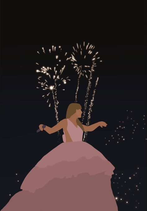 Speak Now Fanart, Taylor Swift Eras Painting Ideas, Speak Now Drawing, Eras Tour Drawing, Shining Like Fireworks, Eras Tour Speak Now, Drawing On Procreate, Now Drawing, Taylor Swift Drawing