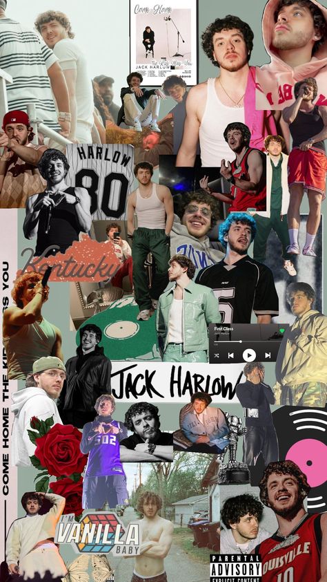 #jackharlow Jack Harlow Wallpaper, Handsome Jack, Jack Harlow, Phone Aesthetic, Wallpapers, Collage, Pins, Quick Saves