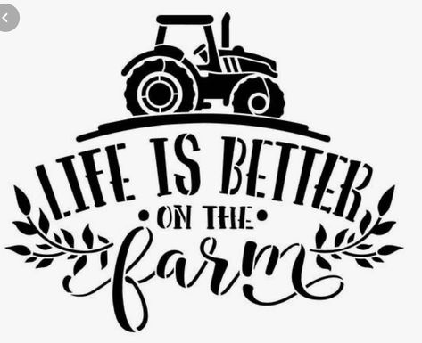 Tractor Silhouette, Tractor Decor, Side Hussle, Craft Stencils, Idee Cricut, Home Decor Craft, Farm Logo, Country Diy, Country Signs