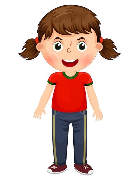 Vector cute cartoon girl standing and sm... | Premium Vector #Freepik #vector #girl-clipart #girl-drawing #girl-design #kids-clipart Kids Vector, Girl Standing, Cartoon Girl, Vector Photo, Royalty Free Photos, Transparent Png, Girl Cartoon, Free Vector Images