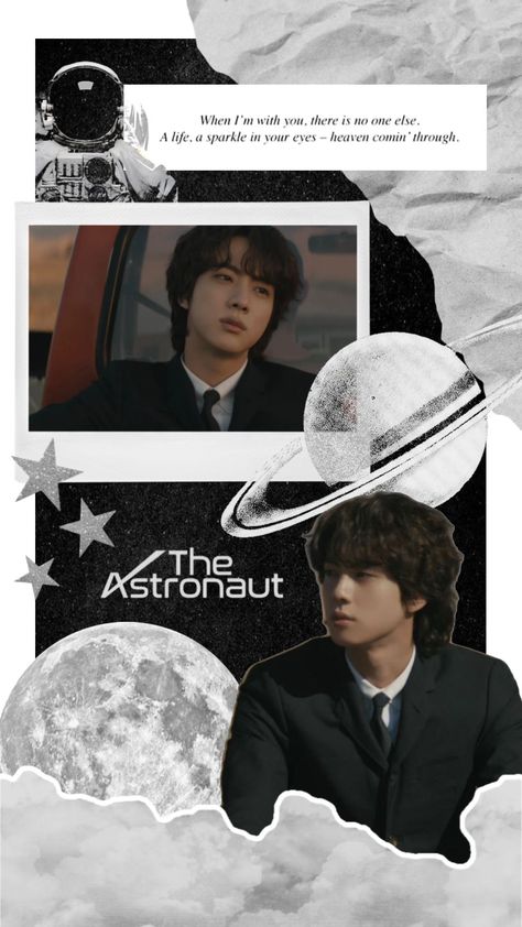 Jin Photo, Astronaut Wallpaper, The Astronaut, Boys Wallpaper, Jin Bts, Seokjin Bts, Worldwide Handsome, Bts Lockscreen, Bts Korea