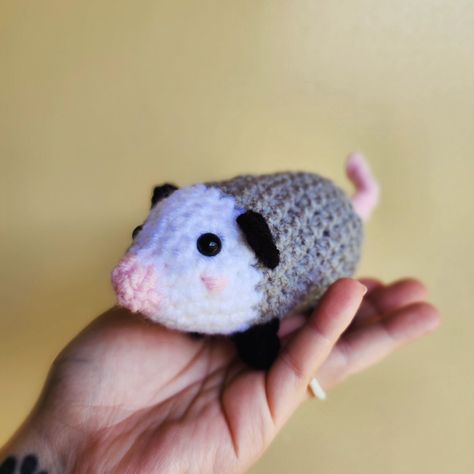 Making some lil possums today 🥰 #twosagebears #possum #crochetpossum #crochetcritter #opossum #appalachia #amigurumipossum #smallcrochet #cottagecore #golbincore #forestcore #possummemes #possumasmr #possumparty #cutepossum Crochet Possum Amigurumi, Crochet Patterns Possum, Amigurumi Possum, Possum Hanging By Tail, Possum Memes Funny, Forest Core, Amigurumi, Memes