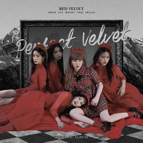 Red Velvet Perfect Velvet, Chessboard Floor, Red Velvet Photoshoot, Spring Red, Red Velvet Irene, Album Cover Design, Cd Cover, Creative Commons, Kpop Fanart