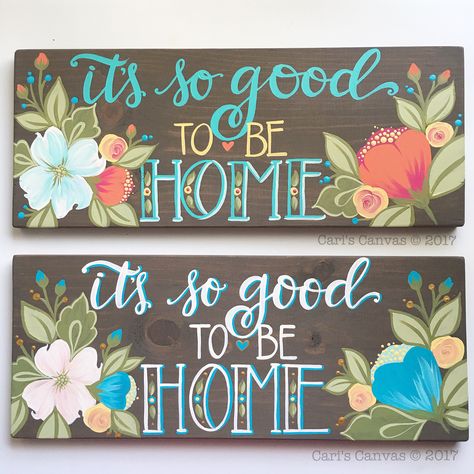 Cari's Canvas - Hand painted wood sign, home decor, farm house Painted Signs On Wood Ideas, Horizontal Paintings, Basement Painting, Cuadros Diy, Painted Wooden Signs, Hand Painted Wooden Signs, Hand Painted Wood Sign, Diy Headboards, Painted Wood Signs