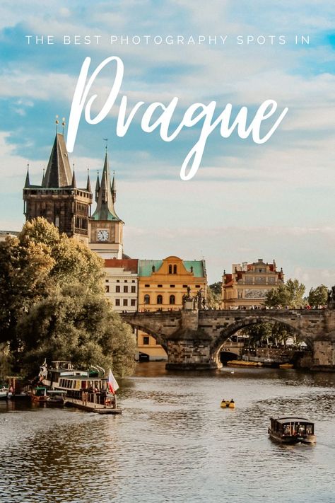 The best photo spots in Prague - Insta worthy views | Weekends & Away European City Breaks, Europe City, Visit Prague, Wanderlust Photography, Beautiful Travel Destinations, City Breaks, European Destinations, Over The River, Best Photo