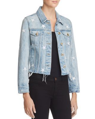 7d6044e95a16761171b130dcb476a43edesc33651550ri Jean Jacket Diy, International Fashion Designers, Embroidered Denim Jacket, Star Spangled, Distressed Denim Jacket, Embroidered Denim, High Fashion Street Style, Edgy Outfits, Denim Fashion