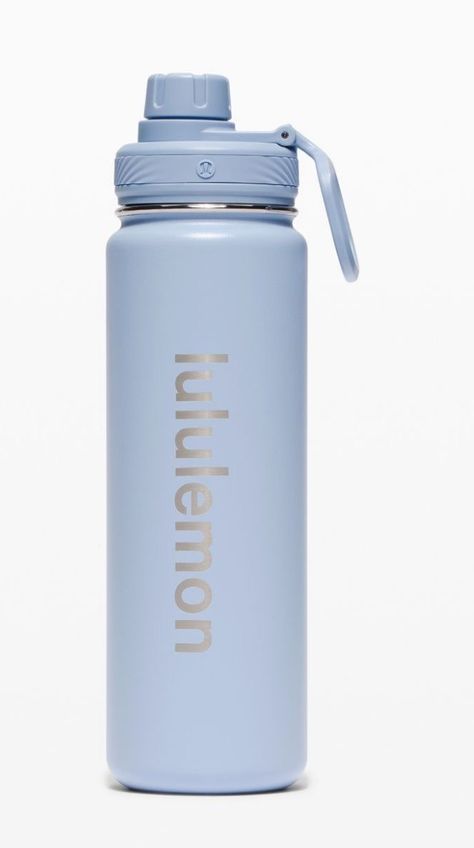 Water Bottels, Lemon Water Bottle, Trendy Water Bottles, Blue Lululemon, Cute Water Bottles, School Accessories, Birthday List, Cute Cups, Birthday Wishlist