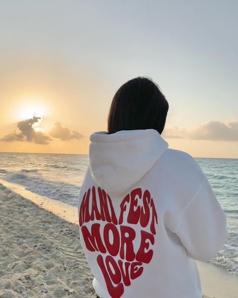 Stay cozy with our white Manifest More Love hoodie, perfect for a breezy day at the beach ⛱️🌊 Manifest More Love white hoodie available @ vbrncy.com . . . . Trendy Hoodie, Oversized Hoodie, Tumblr Hoodie, VSCO Hoodie, puff print back design aesthetic hoodie vbrncy heavyweight hoodie Vsco Hoodie, Aesthetic Hoodies, Love Hoodie, Heavyweight Hoodie, Aesthetic Hoodie, Puff Print, More Love, Day At The Beach, Design Aesthetic