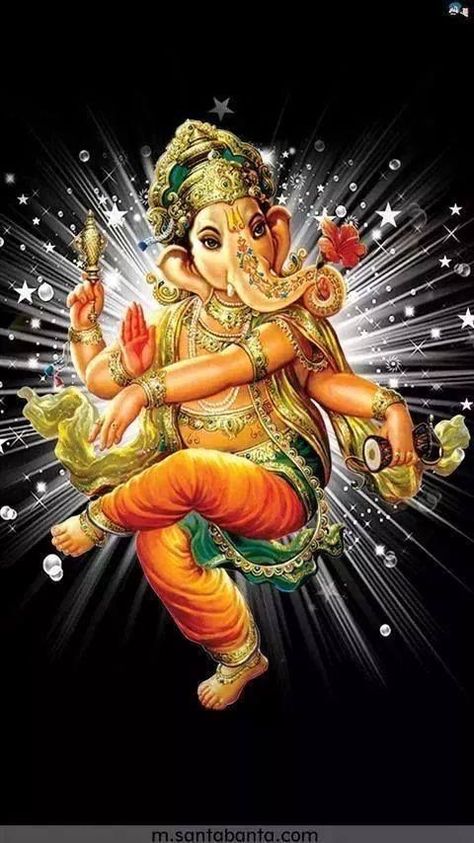 Ganesh Painting, Om Ganesha, Arte Ganesha, Dancing Ganesha, Sri Ganesh, Shri Ganesh Images, Ganesha Tattoo, Ganesh Idol, Ganesh Wallpaper