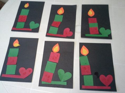 Candle Craft Preschool, Christmas Cards Diy Kids, Svi Sveti, Candle Coloring, Christmas Candle Crafts, December Kindergarten, Kid Christmas, Easy Candles, Daycare Ideas