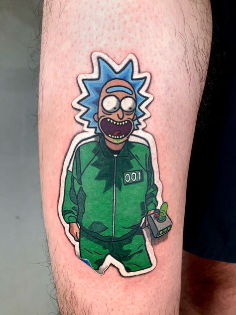 Rick And Morty Tattoo, Medium Tattoos, Gamer Tattoos, Food Tattoos, Cartoon Tattoo, Marvel Tattoos, Chicano Art Tattoos, Spooky Tattoos, Bad Tattoos