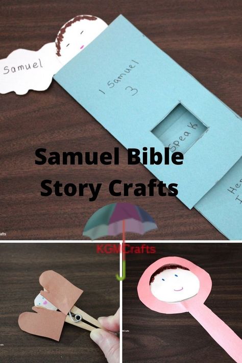 Kids will have fun making the Samuel Bible story craft. There are three parts, Hannah wants a baby, the Lord speaks, and David is anointed. Samuel Bible Story, Hannah And Samuel, Hannah Bible, Samuel Bible, Kids Church Lessons, Sunday School Coloring Pages, Bible Story Crafts, Preschool Bible, Bible School Crafts